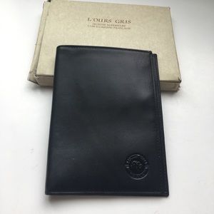 L’Ours Gris Luxury designer leather wallet - BNWT